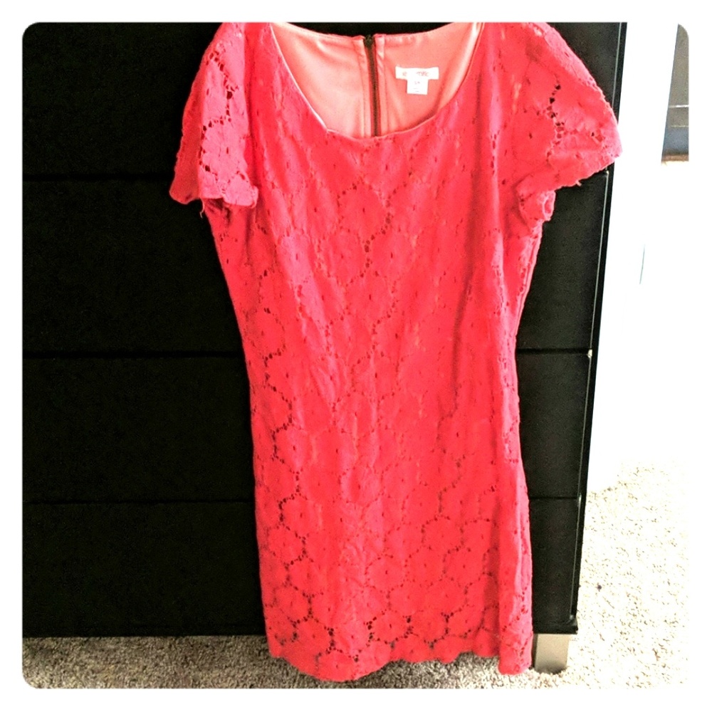 Coral dress shirt